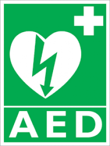 Automatizovaný externí defibrilátor (AED) na hasičské zbrojnici v Brně - Chrlicích